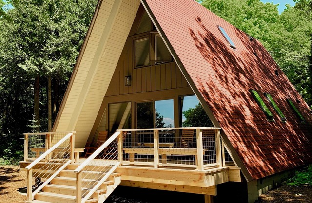 Midcentury Modern A-Frame on the Bluff