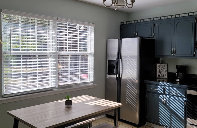 Modern 3 bdrm home with a great view of a pond