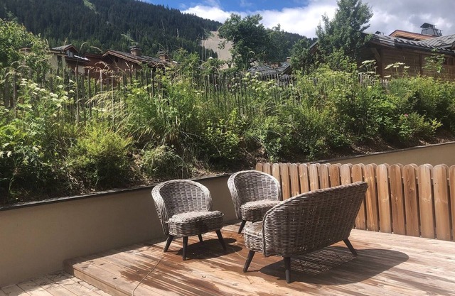 Modern 3 Bedroom Apartment in Courchevel Le Praz with Private Sauna & Terrace