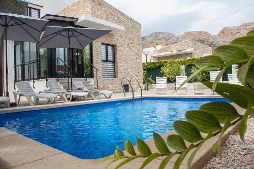 Modern villa with a private pool