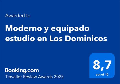Moderno y equipado estudio en Los Dominicos