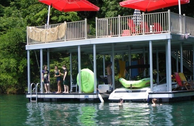 Norris Lake Cabin with Double Decker Dock on Private Cove