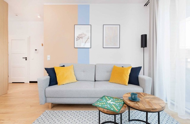 Nowy Świat 23F Puck | Premium Apartment with Balcony and Access to Sauna