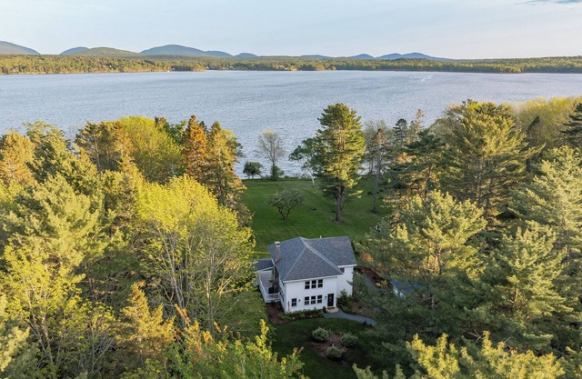 Oceanfront-shore access-fire pit evenings-Acadia NP Mountain views