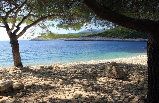 One bedroom apartment with terrace Rukavac, Vis (A-2407-b)