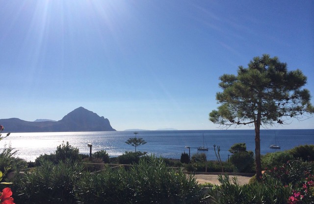 Overlooking the rocky bay of Makari, walking distance from the sea