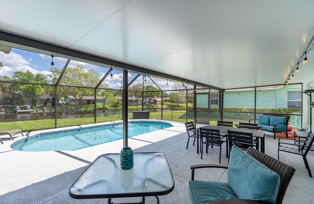 Pool Home That Backs Up to Water- Only 20 Miles to Beautiful Florida Beaches!