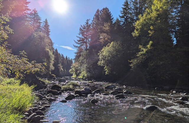 Private, Spacious Riverfront Guest House 2‑Story Retreat with Views & BBQ Deck