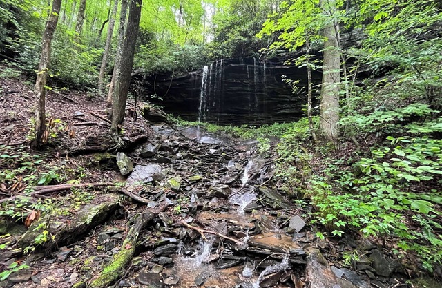 Quaint campground in Zirconia with stunning views waterfall