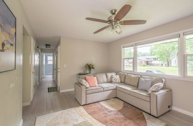 Relax with the family in a newly renovated and furnished upper level duplex.