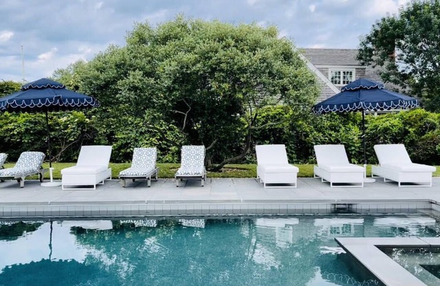 Sconset Oasis Private Home ~ New Poolhouse/Cabana,Spa,Firepit Coastal Chic Decor