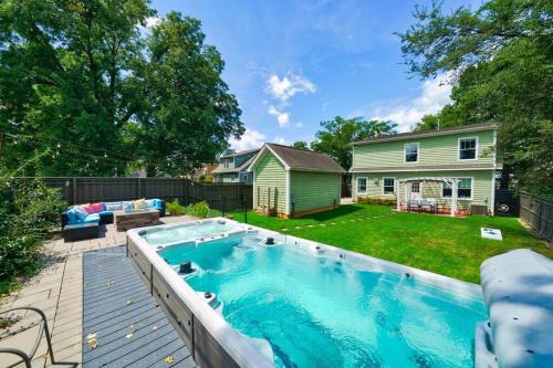 South End Home Pool Spa Firepit Arcade