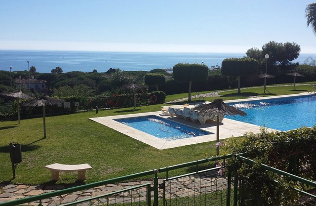 Spacious Apt, Large Terrace Overlooks Pool, Uninterrupted Panoramic Sea Views