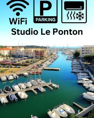 Studio Le Ponton - Vue Marina- Parking Clim Wifi
