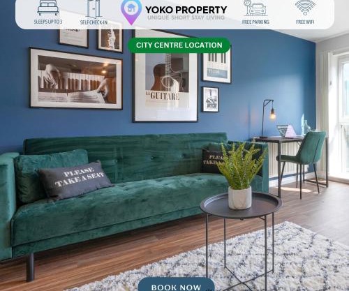 Stylish Apartment - Walking Distance to the City Centre - Free Parking, Fast Wi-Fi and SmartTV with Netflix by Yoko Property