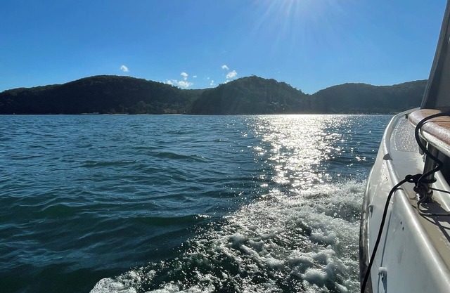 The Hideaway Beach House perched on the headland of Great Mackerel Beach
