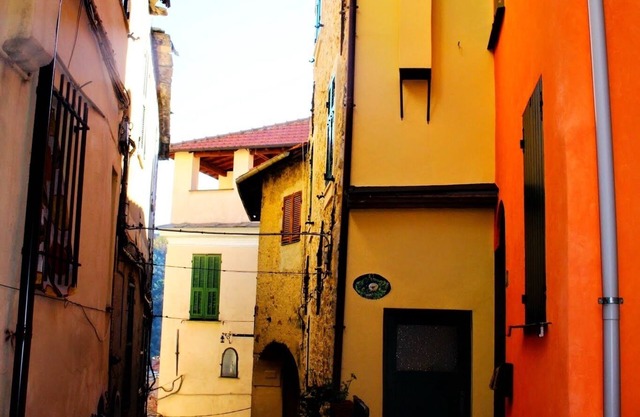 Typical ligurian house in the historical village of Montegrazie