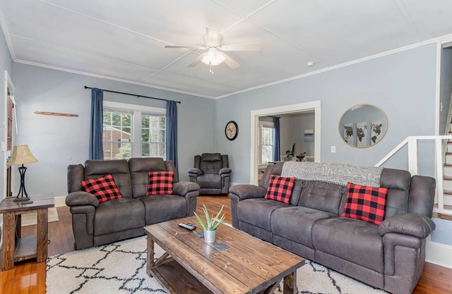 Updated historic 3b1.5b house minutes from old downtown w/deck & work space