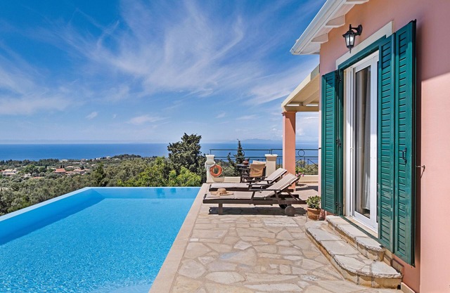 Villa 'Belvedere Rosa' with Sea View, Pool, Terrace & Wi-Fi
