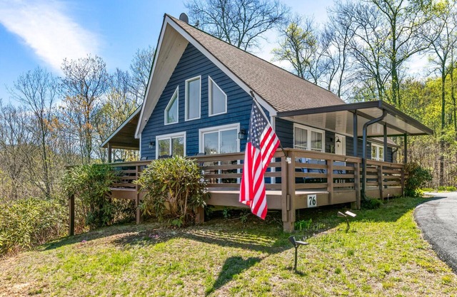 We are Open! It's ALL About That View! Hendersonville, Asheville NC, Hot Tub!