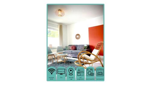 WLAN,Smart TV,4 Betten, Zentral