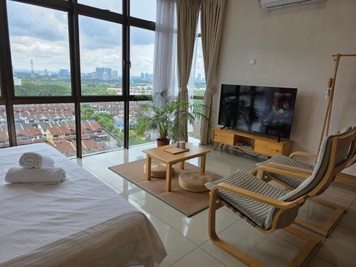 Taman Mount Austin Apartment | 026 Palazio Apartment Muji House Mount Austin Wifi Netflix
