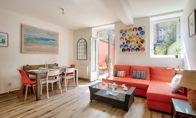 Dinard Ski Chalet | 250 m to Prieuré beach – garden – house for 6