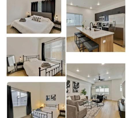 People's Freeway House | 3 Min to DT - 2 Car Garage - Lux Townhome - King Bed