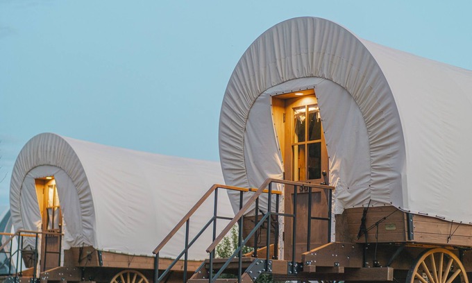 Camp Verde RV Rental | 342 Conestoga Wagon Glamping experience, Amenities, 30 min Sedona, No Pets