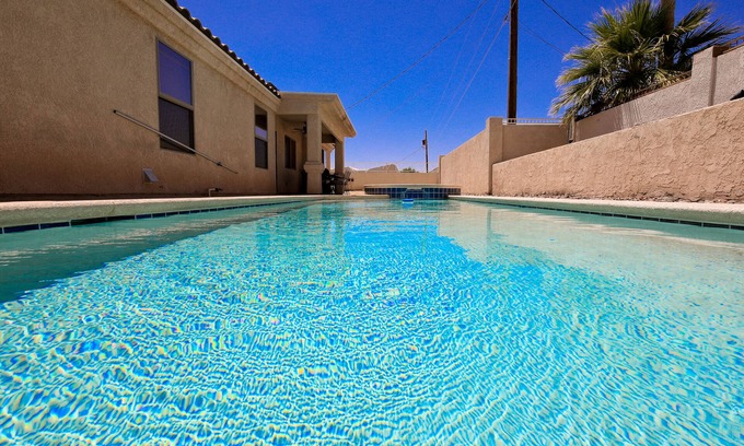 Lake Havasu City House | 4 Bedroom with a pool and spa . Rv and boat parking . Close to launch ramp.