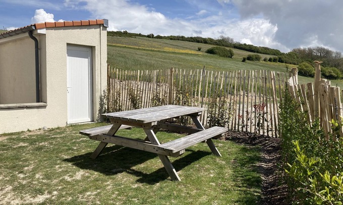 Hervelinghen House | 4 km from the beach Wissant, top of the hill magnificient view of countryside