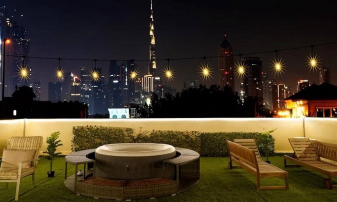 Sheikh Zayed Road Villa | 4Bed Burj khalifa view with Jacuzzi Villa in Dubai