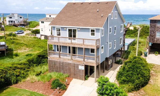 South Nags Head House | 6509- Sandcastle, Charming Pet Friendly Oceanfront Nags Head Rental