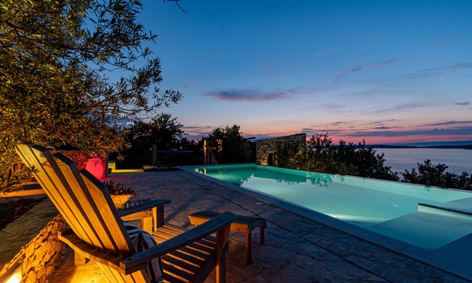 Vela Luka Villa | A dream - sunset, a glass of wine and heavenly peace right by the sea