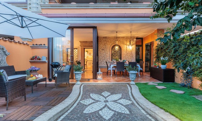 Campo Ascolano Villa | A Luxury 2 Bedrooms Villa with Garden and Private Jacuzzi by the beach of Torvaianica and Campo Ascolano