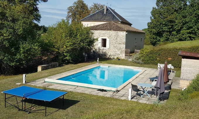 Roquecor House | A peaceful stone house overlooking the stunning hill top village of Roquecor