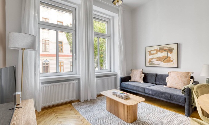 Altlerchenfeld Apartment | Amazing Josefstadt 2BR w/Elevator, nr Shops & Dining, by Blueground