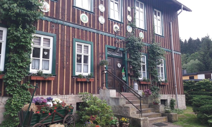 Altenbrak Apartment | Apartment in the old forest house with pellet fireplace, located directly on the Bode.