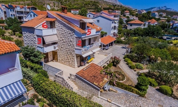 Dugi Rat Apartment | Apartment in Dugi Rat with Seaview, Balcony, Air condition, WIFI (5132-6)