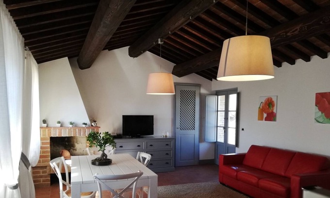 Piegaro Apartment | Apartment in Renovated farmhouse in Umbria with shared pool