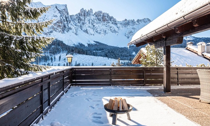 Carezza Apartment | Apartment Karersee with Mountain View, Shared Sauna & Wi-Fi