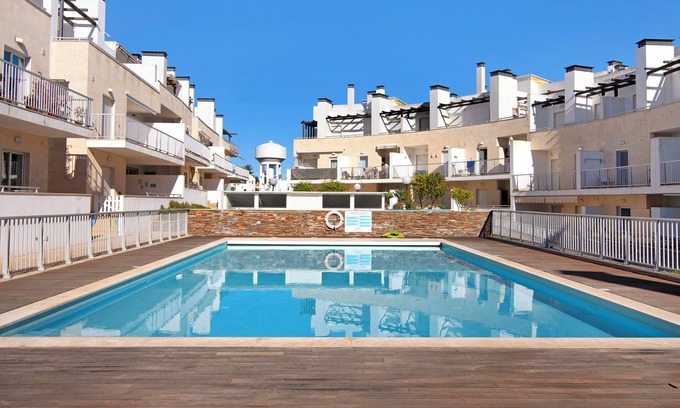 Santa Luzia Apartment | Apartment "Maré Cheia SL015" with communal pool & WLAN