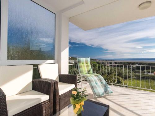 Punat Apartment | Apartment Salvagno - Two Bedroom Apartment with Balcony and Sea View