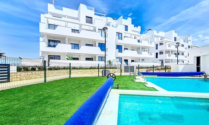 Torre-Pacheco Apartment | Apartment, south west balcony with pool view