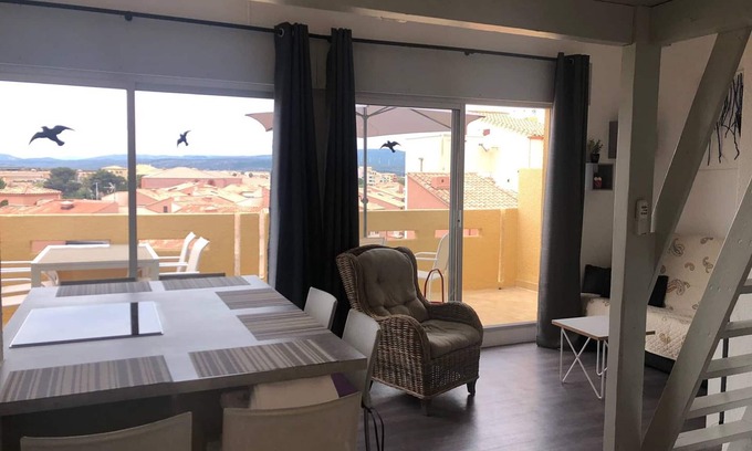 Port Leucate Apartment | Apartment with terrace, sleeps 4, near beach, parking