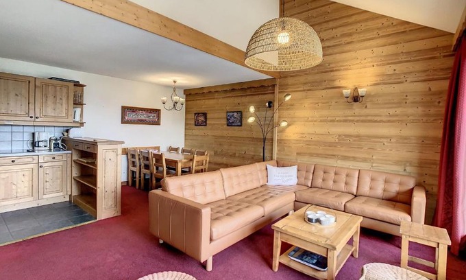 La Toussuire Apartment | Appartement Duplex 8 pers avec Balcon, Piscine, Sauna, Hammam et Parking Privé - Fontcouverte-la-Toussuire - FR-1-417-164