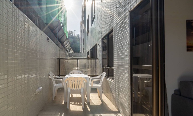 Cabo Branco Apartment | Apt in Condo one Block From the sea w Pool Hss0007
