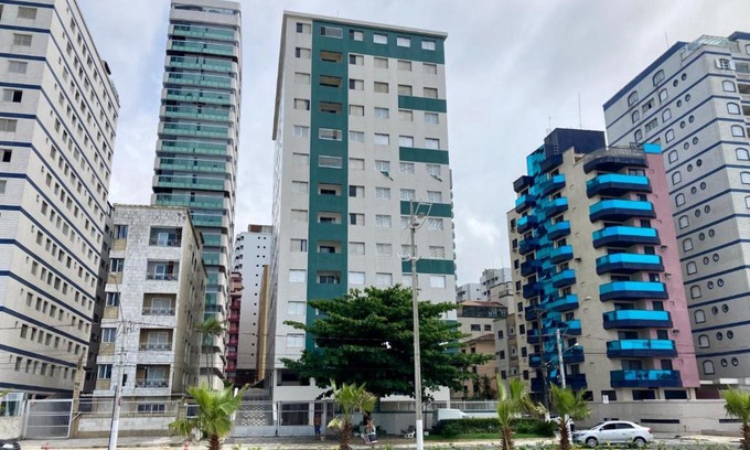 Tupi Apartment | Apto frente mar na melhor localização de Praia Grande