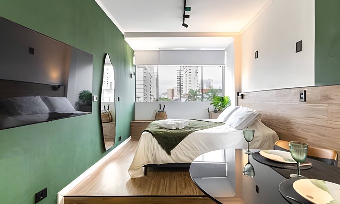 Gonzaga Apartment | ARK Houses - Studio Completo no Gonzaga
