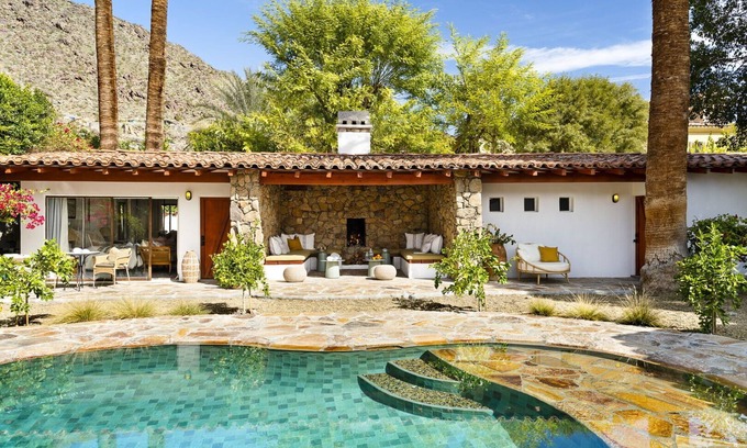 Palm Springs House | Auric House by Korakia Pool, Spa, Chic Design Access to Hotel Amenities